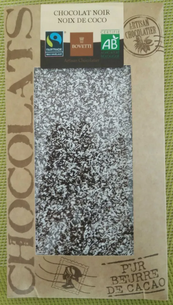 Chocolat noir noix de coco