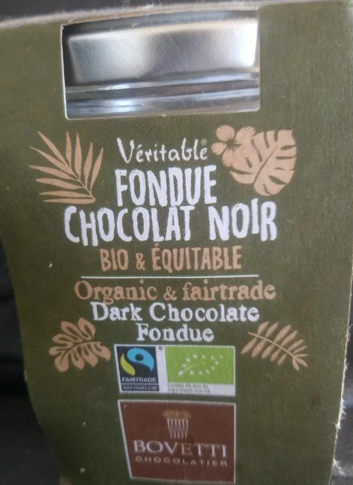 fondue chocolat noir