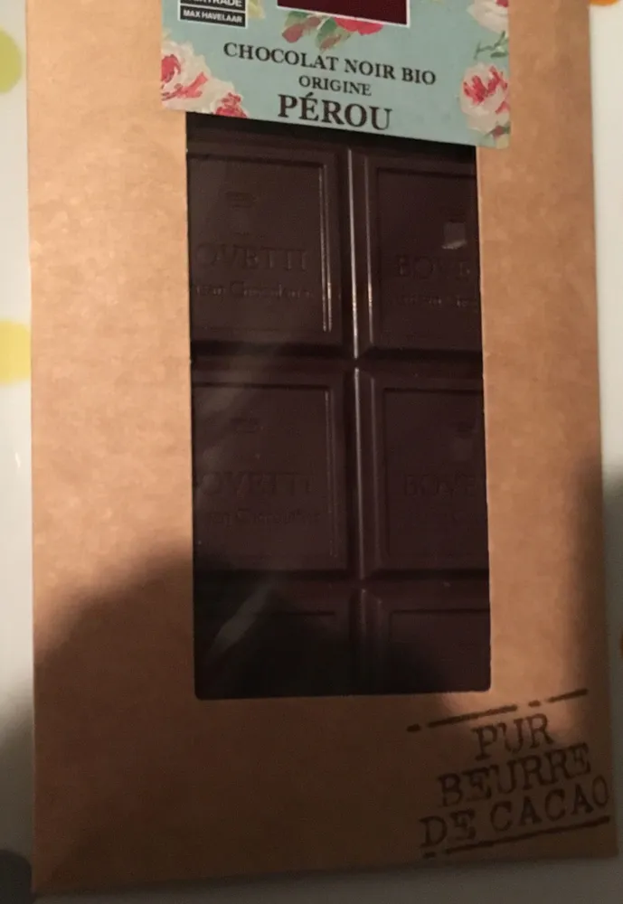 Chocolat noir origine Perou