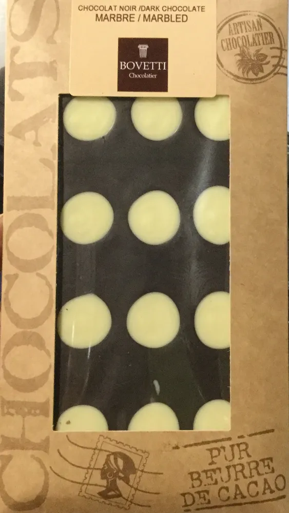 Chocolat noir marbré
