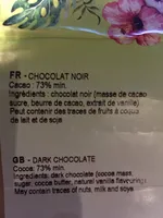Bovetti Organic Belgian Dark Chocolate Bar 73% Cocoa,100
