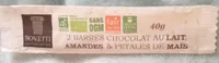2 barres chocolat au lait