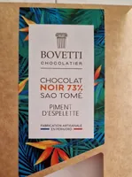 Chocolat noir Sao tomé piment d'espelette