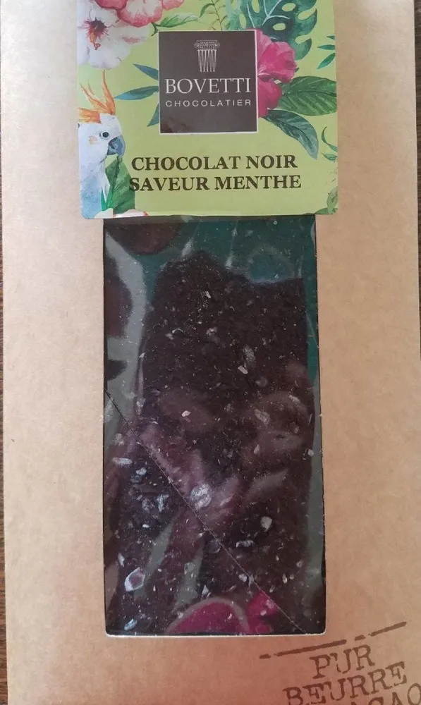 Chocolat noir saveur menthe