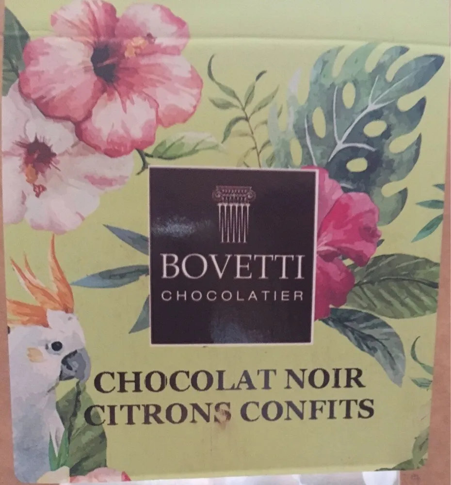 Chocolat noir citrons confits