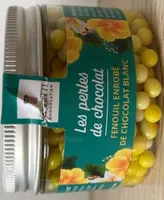 Perles de chocolat fenouil enrobé de chocolat blanc