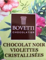 Chocolat noir violettes cristalisees