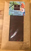 Chocolat au lait roses cristallisées