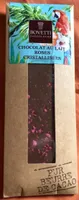 Chocolat au lait roses cristallisées