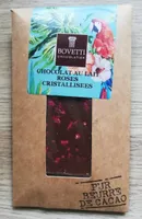 Chocolat au lait roses cristallisées