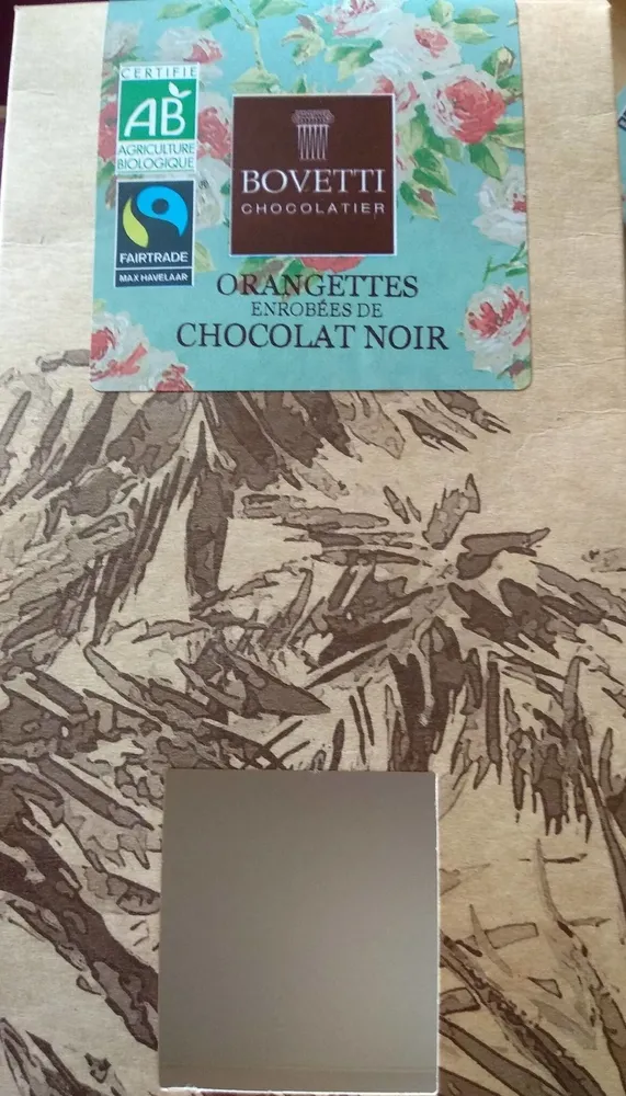Orangettes enrobées de chocolat noir