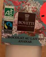 Chocolat au lait bio ananas