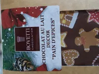 Chocolat au lait décor pain d'épices