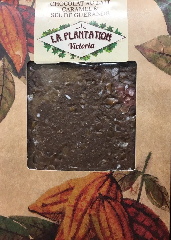 Chocolat au lait caramel et sel de guerande