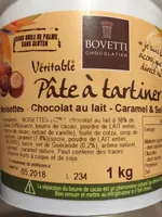 Pate à tartiner noisette chocolat au lait caramel et sel de guerande