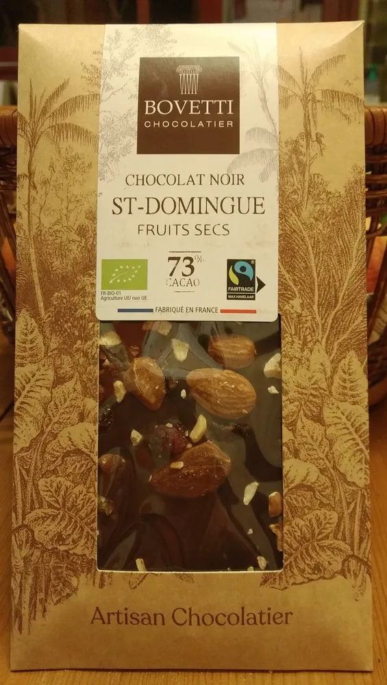 Chocolat Noir Fruits Secs