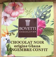 Chocolat noir gingembre confit