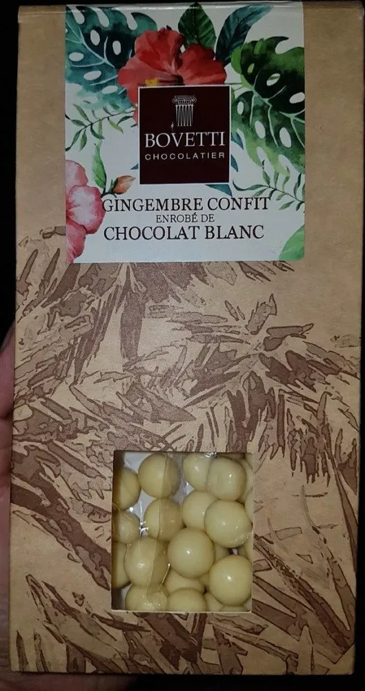 GINGEMBRE CONFIT enrobé de CHOCOLAT BLANC