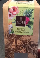 Noisettes enrobees de chocolat noir