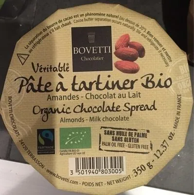 Pâte à tartiner amandes chocolat au lait