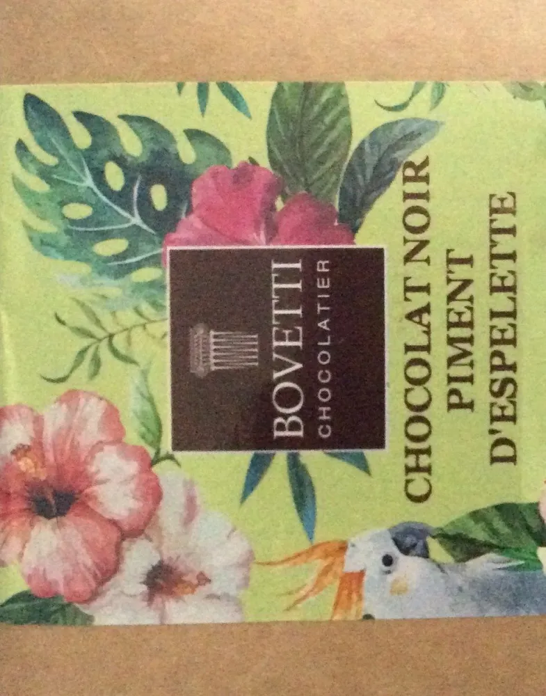 Chocolat Noir à 73% Et Piment D'espelette Pur Beurre De Cacao