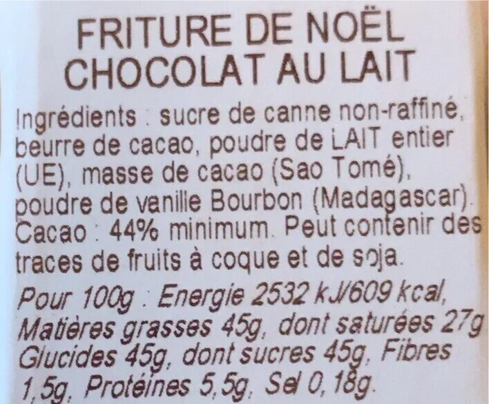 Friture de Noël