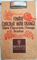 Fondue chocolat noir orange
