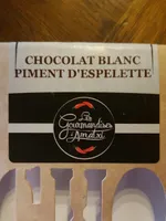 Chocolat blanc piment d'espelette