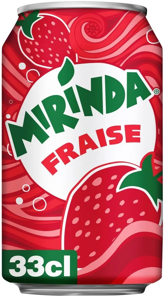 Mirinda Boisson gazeuse goût fraise 33 cl