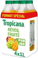 Tropicana reveil fruite pet format special lot de 4x1l