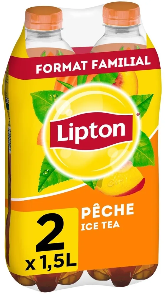 Lipton Ice Tea saveur pêche format familial 2 x 1,5 L