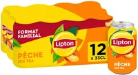 Lipton Ice Tea saveur pêche format familial 12 x 33 cl