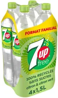 7UP Free saveur citron & citron vert format familial lot de 4 x 1,5 L