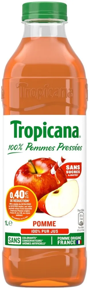 Tropicana Pomme origine France 1 L