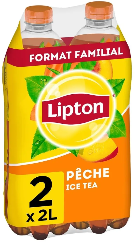 Lipton Ice Tea saveur pêche format familial 2 x 2 L