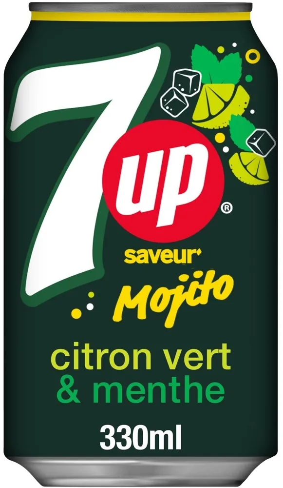 7UP saveur mojito citron vert & menthe 33 cl
