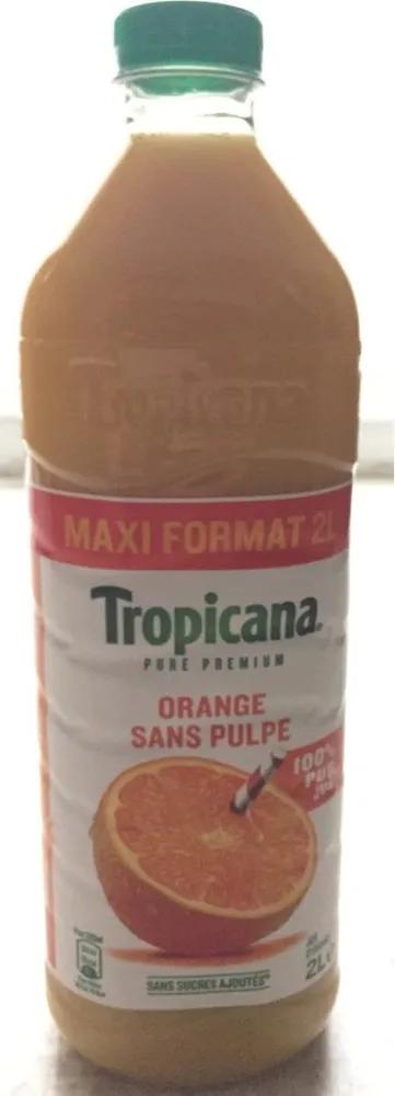 Tropicana Pure premium orange sans pulpe maxi format 2 L