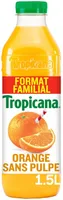 Tropicana 100% oranges pressées sans pulpe format familial 1,5 L