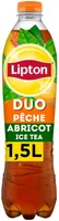 Lipton Ice Tea duo saveur pêche abricot 1,5 L