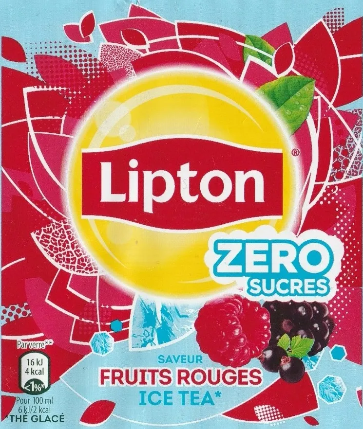Thé glacé saveur fruits rouge