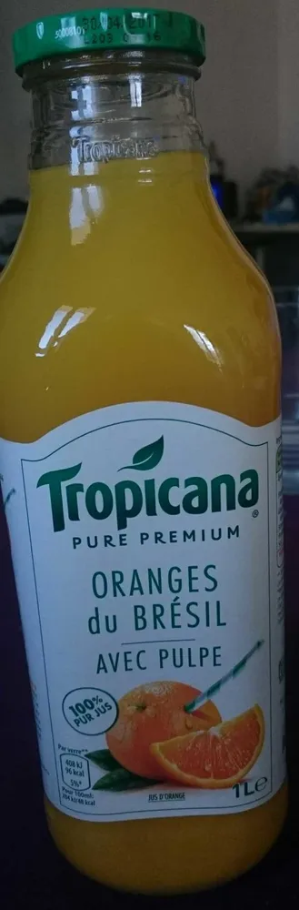 Tropicana Pure premium orange avec pulpe 1 L