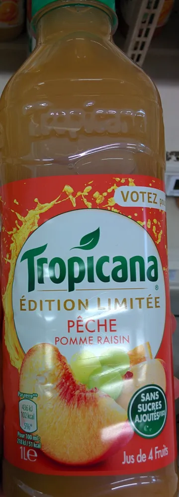 Edition limitée pêche pomme raisin