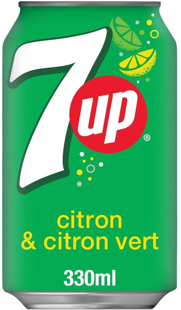 7UP saveur citron & citron vert 33 cl