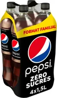 Pepsi Zéro sucres format familial lot de 4 x 1,5 L