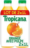 Tropicana Orange avec pulpe lot de 2 x 1 L