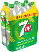 7UP saveur citron & citron vert 5 x 1,5 L + 1 offerte