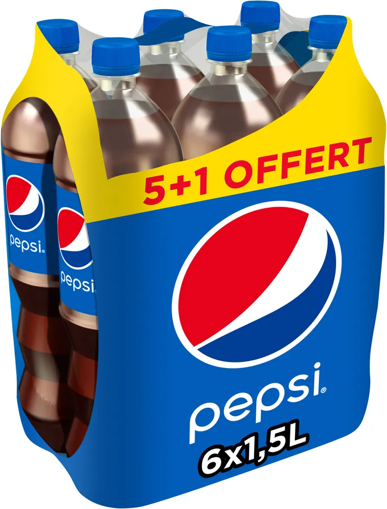 Pepsi 5 x 1,5 L + 1 offerte