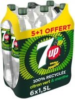 7UP saveur mojito citron vert & menthe 5 x 1,5 L + 1 offerte