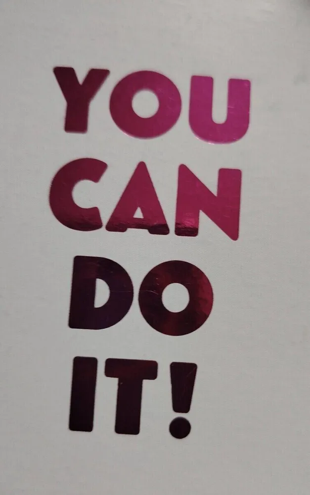 You can do it!
