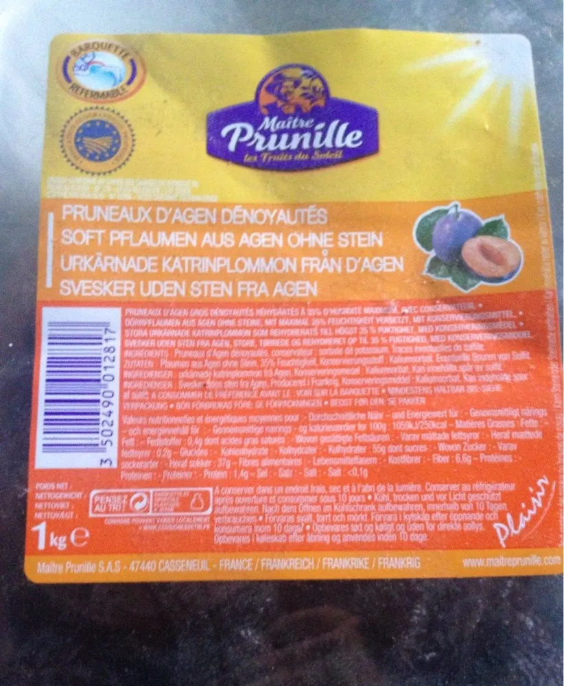 Pruneaux d'agen dénoyautés